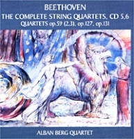 Бетховен Квартеты Op 59 (2, 3), Op 127, Op 131 Альбан Берг Квартет артикул 9639b.