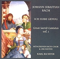 Johann Sebastian Bach Ich Habe Genug Great Sacred Cantatas Vol 1 артикул 9651b.